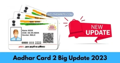 UIDAI Aadhar Card 2 Big Update 2023