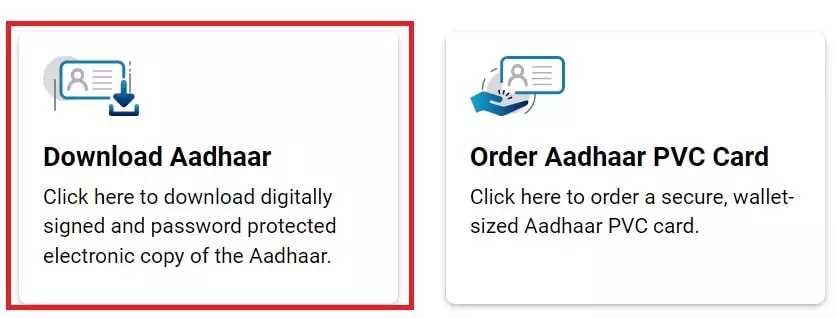 Download aadhar